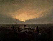 Caspar David Friedrich Moonrise by the Sea oil painting reproduction